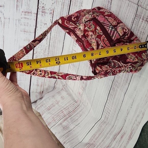 Vera Bradley paisley pink shoulder purse - Picture 11 of 11